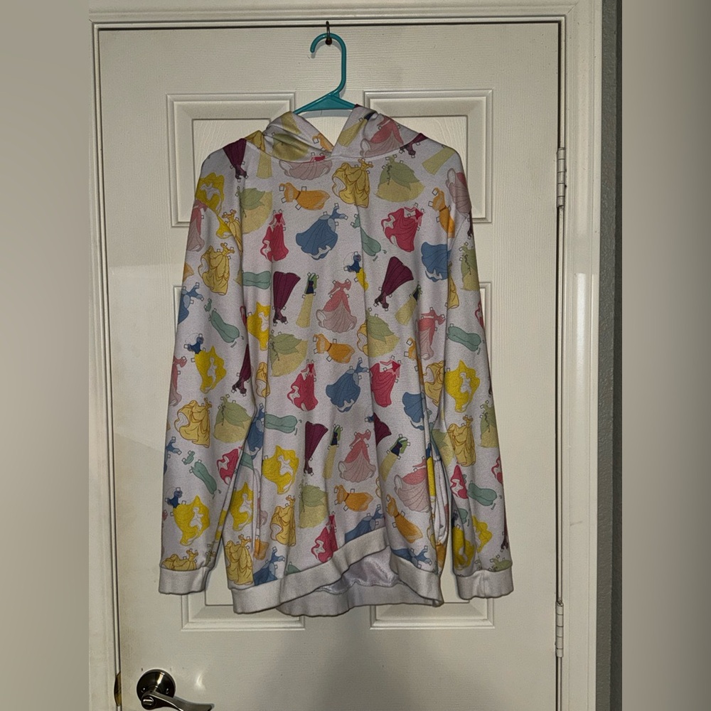 Cakeworthy Disney Princess Paperdoll Dress Cutouts Hoodie